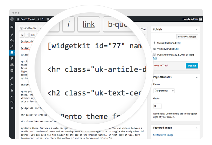 Iniziare dall'editor